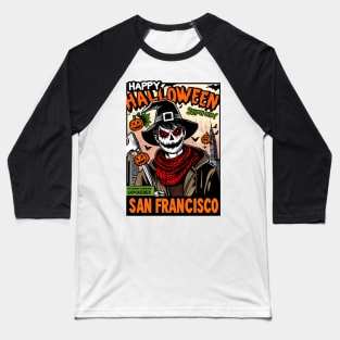 San Francisco Halloween Baseball T-Shirt